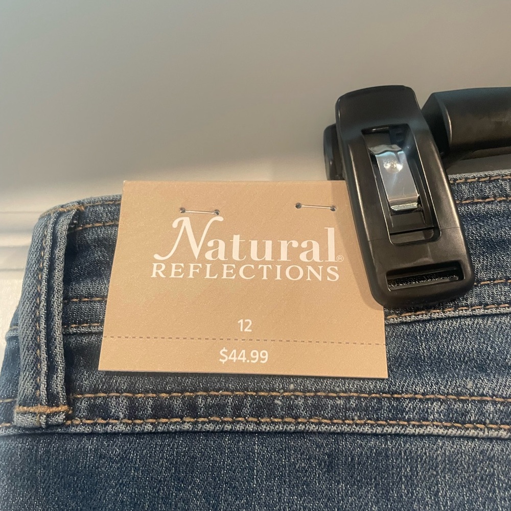 Natural Reflections Blue Straight Leg Jeans - Picture 4 of 4